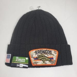 NEW NFL Denver Broncos 2021 Salute To Service Cuffed Knit Beanie Hat MM2
